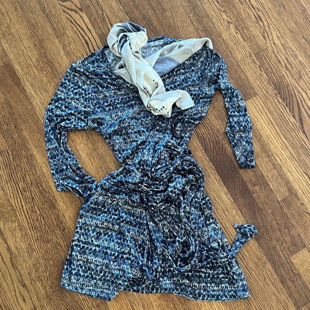 Drapey Soft Wrap Dress - XL - Kulayan - USA Brand Made in the Philippines - EUC - Picture 6 of 9